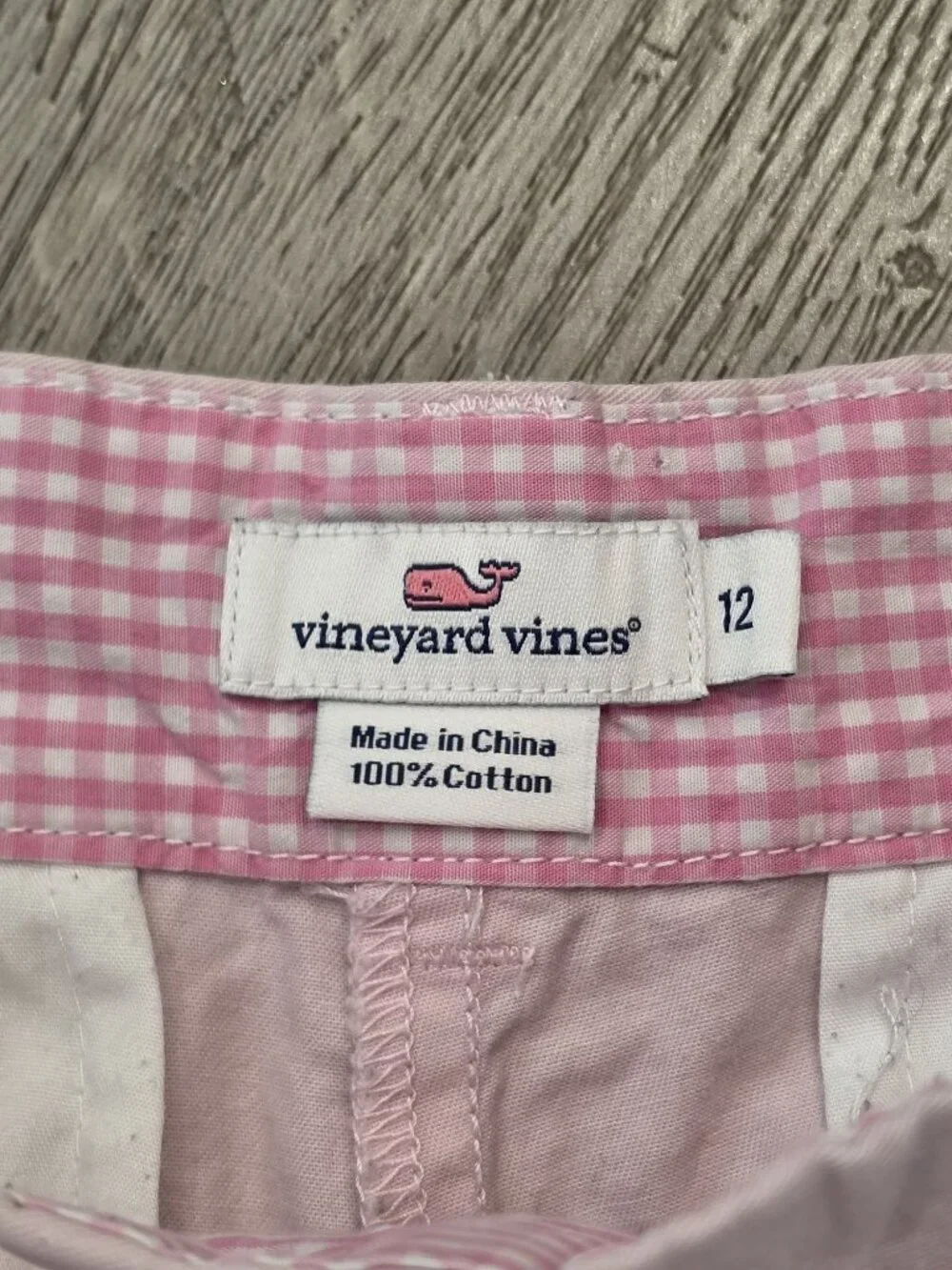 Vineyard Vines girls Pink Cotton Shorts Size 12 Casual Summer Style